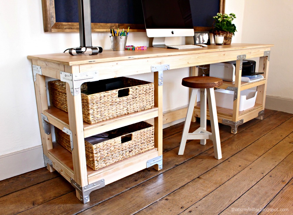 Minimalist Home Made Desk for Simple Design